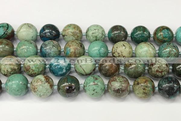 CCS903 15.5 inches 12mm round natural chrysocolla gemstone beads