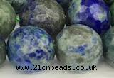 CCS922 15 inches 10mm faceted round chrysocolla beads wholesale