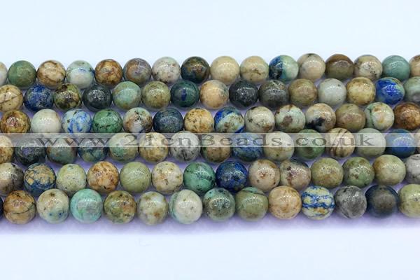 CCS927 15 inches 8mm round chrysocolla beads