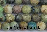 CCS930 15 inches 6mm faceted round chrysocolla beads