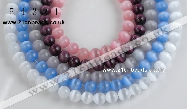 CCT02 Different color 10mm round cats eye beads Wholesale