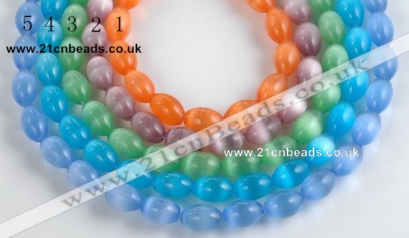 CCT06 10*14mm different color rice cats eye beads Wholesale