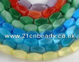 CCT08 Faceted brick 14 inches 9*16mm cats eye beads Wholesale