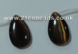 CCT1033 Top-drilled 14*22mm flat teardrop cats eye beads wholesale