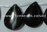 CCT1040 Top-drilled 21*29mm flat teardrop cats eye beads wholesale