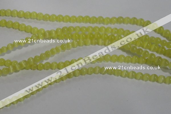 CCT1206 15 inches 4mm round cats eye beads wholesale