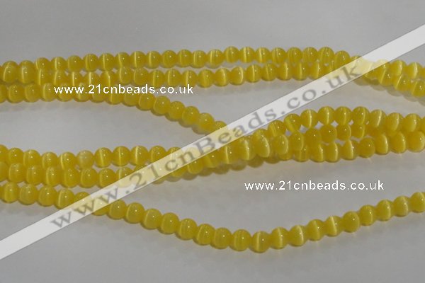 CCT1210 15 inches 4mm round cats eye beads wholesale