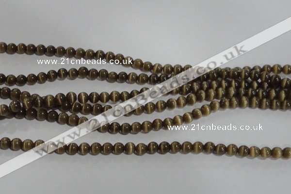 CCT1215 15 inches 4mm round cats eye beads wholesale