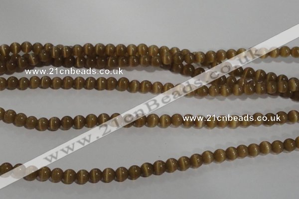 CCT1216 15 inches 4mm round cats eye beads wholesale