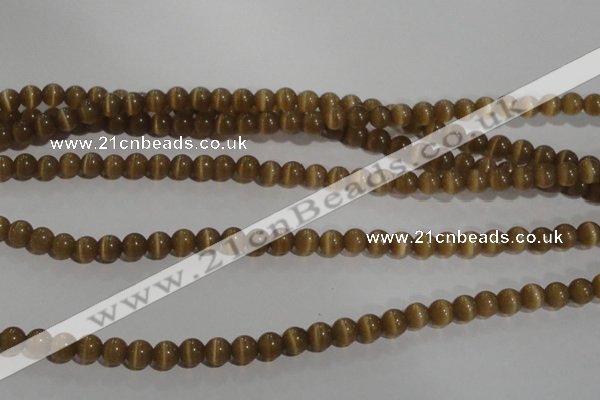 CCT1216 15 inches 4mm round cats eye beads wholesale