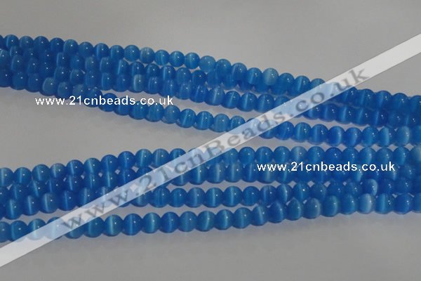 CCT1229 15 inches 4mm round cats eye beads wholesale