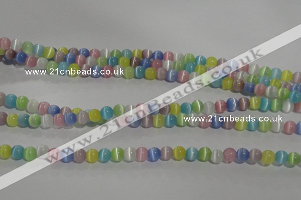 CCT1239 15 inches 4mm round cats eye beads wholesale