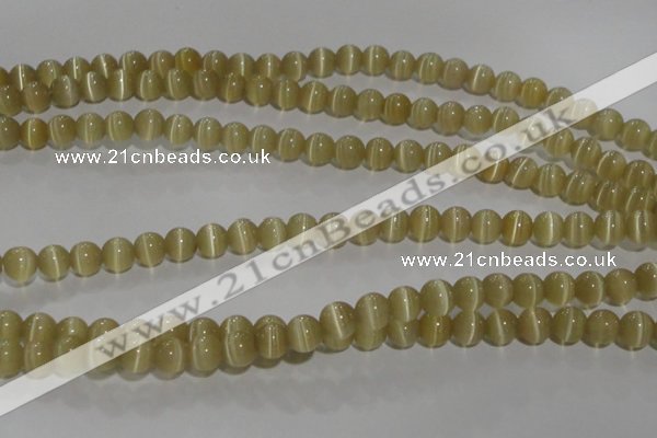 CCT1275 15 inches 5mm round cats eye beads wholesale