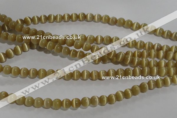 CCT1278 15 inches 5mm round cats eye beads wholesale