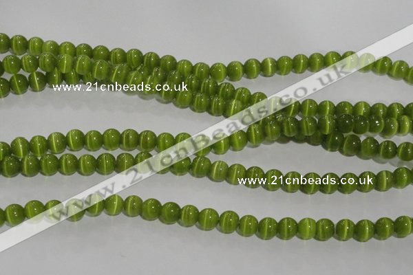 CCT1281 15 inches 5mm round cats eye beads wholesale