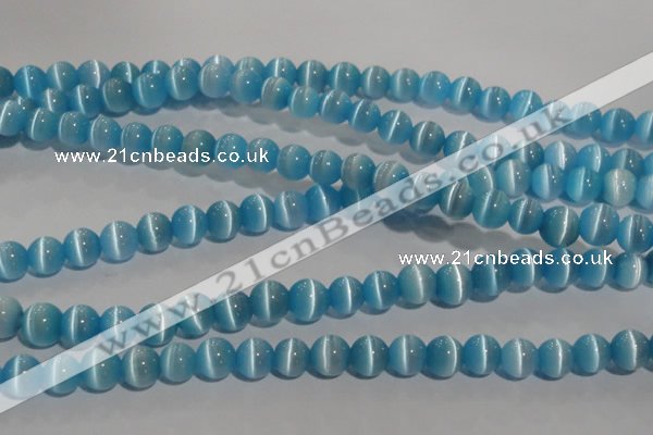 CCT1287 15 inches 5mm round cats eye beads wholesale