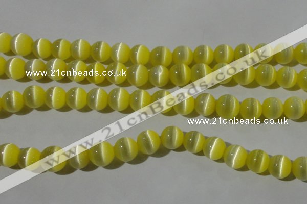 CCT1374 15 inches 7mm round cats eye beads wholesale