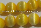 CCT1375 15 inches 7mm round cats eye beads wholesale