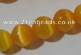 CCT1381 15 inches 7mm round cats eye beads wholesale