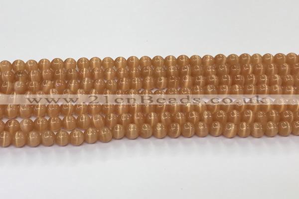 CCT1424 15 inches 4mm, 6mm round cats eye beads