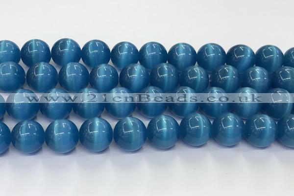 CCT1473 15 inches 14mm round cats eye beads