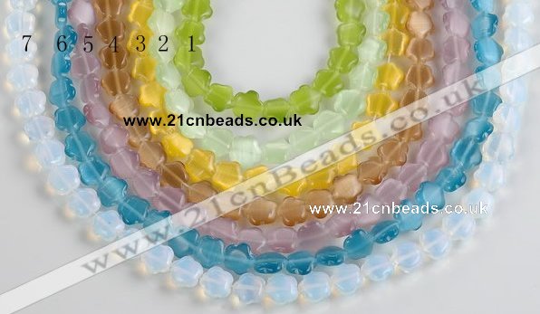 CCT15 Different color 10mm star shape cats eye beads Wholesale