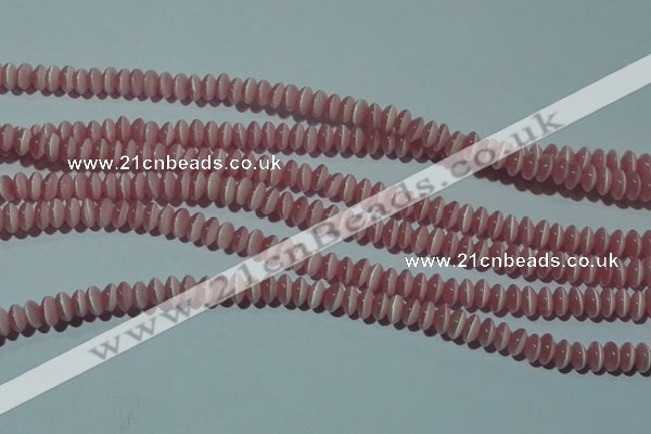 CCT214 15 inches 2*4mm rondelle cats eye beads wholesale