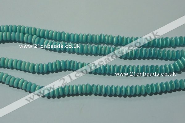 CCT237 15 inches 3*6mm rondelle cats eye beads wholesale