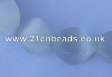 CCT24 14 inches 10*14mm twisted white cats eye beads wholesale