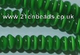 CCT244 15 inches 3*6mm rondelle cats eye beads wholesale