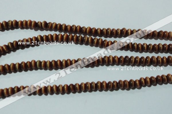 CCT248 15 inches 3*6mm rondelle cats eye beads wholesale