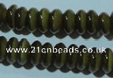 CCT249 15 inches 3*6mm rondelle cats eye beads wholesale
