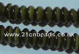 CCT249 15 inches 3*6mm rondelle cats eye beads wholesale