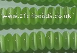 CCT263 15 inches 3*7mm rondelle cats eye beads wholesale