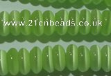 CCT263 15 inches 3*7mm rondelle cats eye beads wholesale