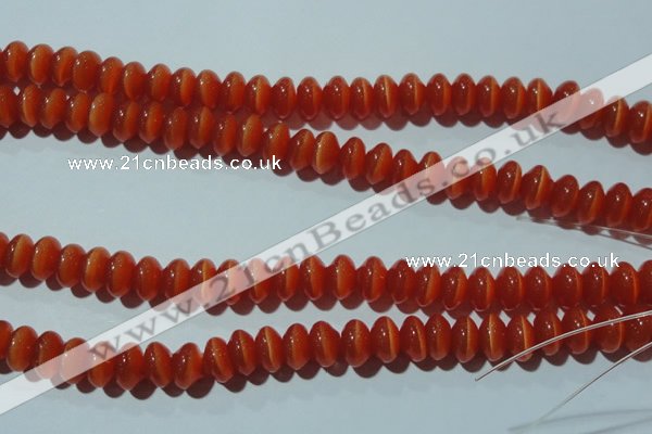 CCT275 15 inches 5*8mm rondelle cats eye beads wholesale