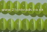 CCT276 15 inches 5*8mm rondelle cats eye beads wholesale