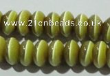 CCT278 15 inches 5*8mm rondelle cats eye beads wholesale