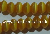 CCT279 15 inches 5*8mm rondelle cats eye beads wholesale