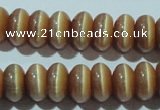 CCT280 15 inches 5*8mm rondelle cats eye beads wholesale