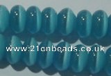 CCT284 15 inches 5*8mm rondelle cats eye beads wholesale