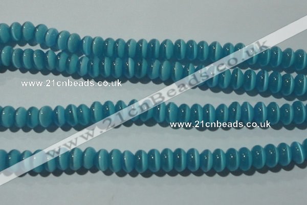 CCT284 15 inches 5*8mm rondelle cats eye beads wholesale