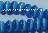 CCT286 15 inches 5*8mm rondelle cats eye beads wholesale