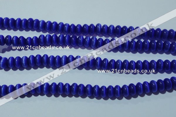 CCT288 15 inches 5*8mm rondelle cats eye beads wholesale