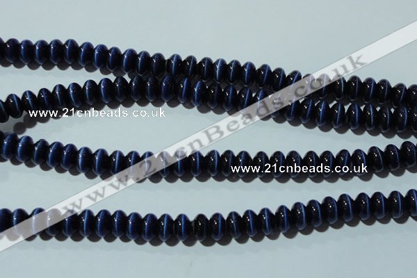 CCT292 15 inches 5*8mm rondelle cats eye beads wholesale