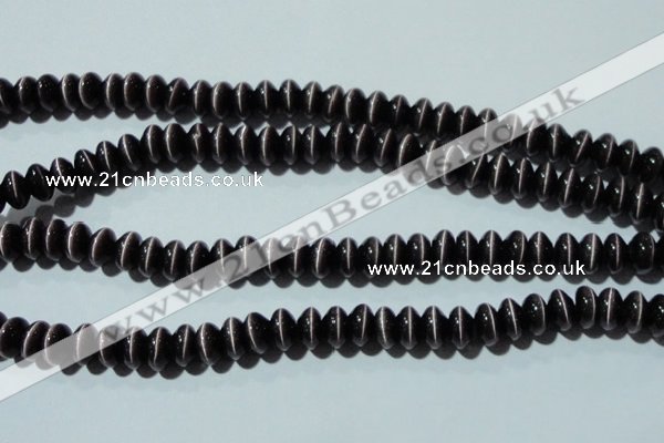 CCT296 15 inches 5*8mm rondelle cats eye beads wholesale