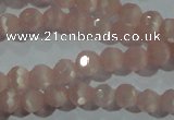 CCT304 15 inches 4mm faceted round cats eye beads wholesale