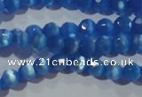 CCT326 15 inches 4mm faceted round cats eye beads wholesale