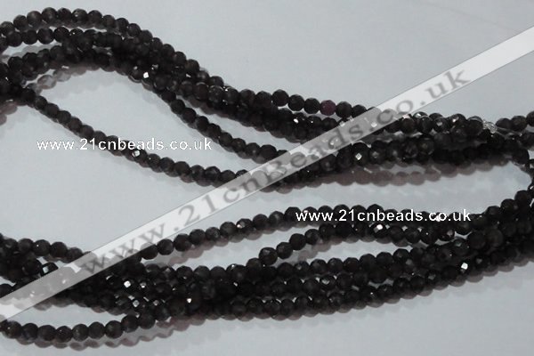 CCT330 15 inches 4mm faceted round cats eye beads wholesale