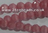 CCT353 15 inches 6mm faceted round cats eye beads wholesale